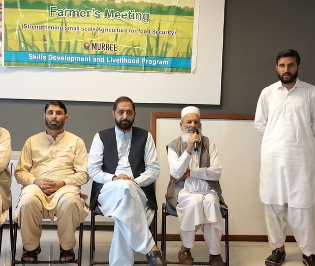 A farmers' meeting on sustainable practice