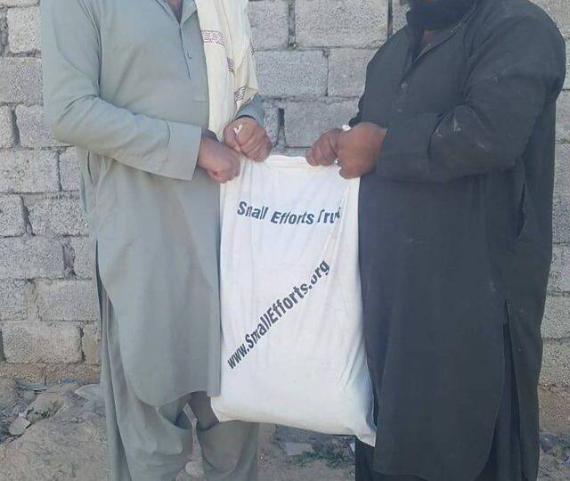 Every sack is given directly to the household