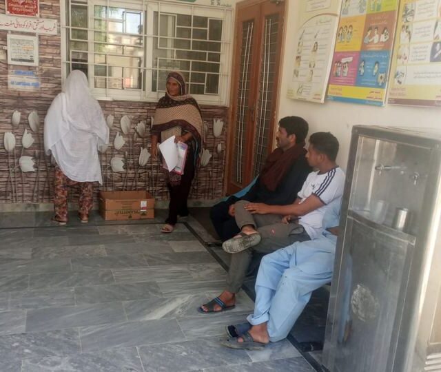 Patients waiting to be seen