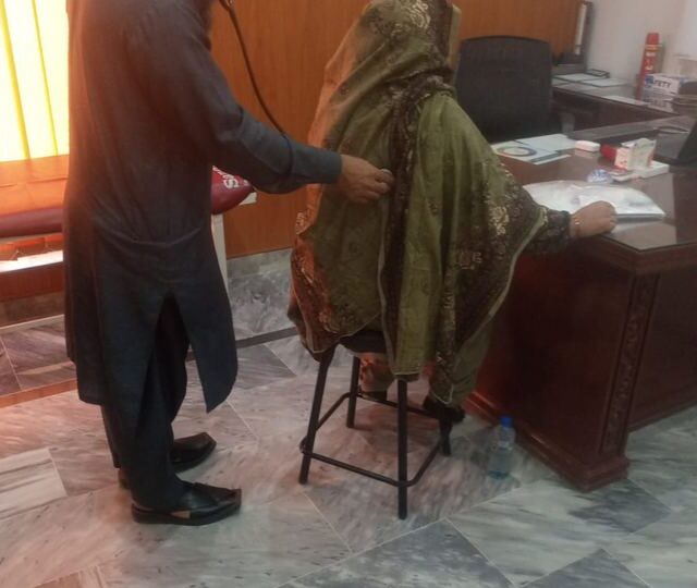 A consultation in progress