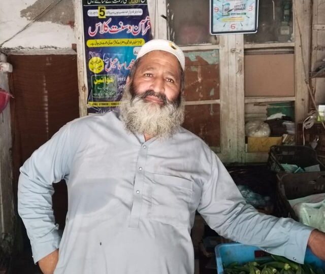 A supported shopkeeper in his own business